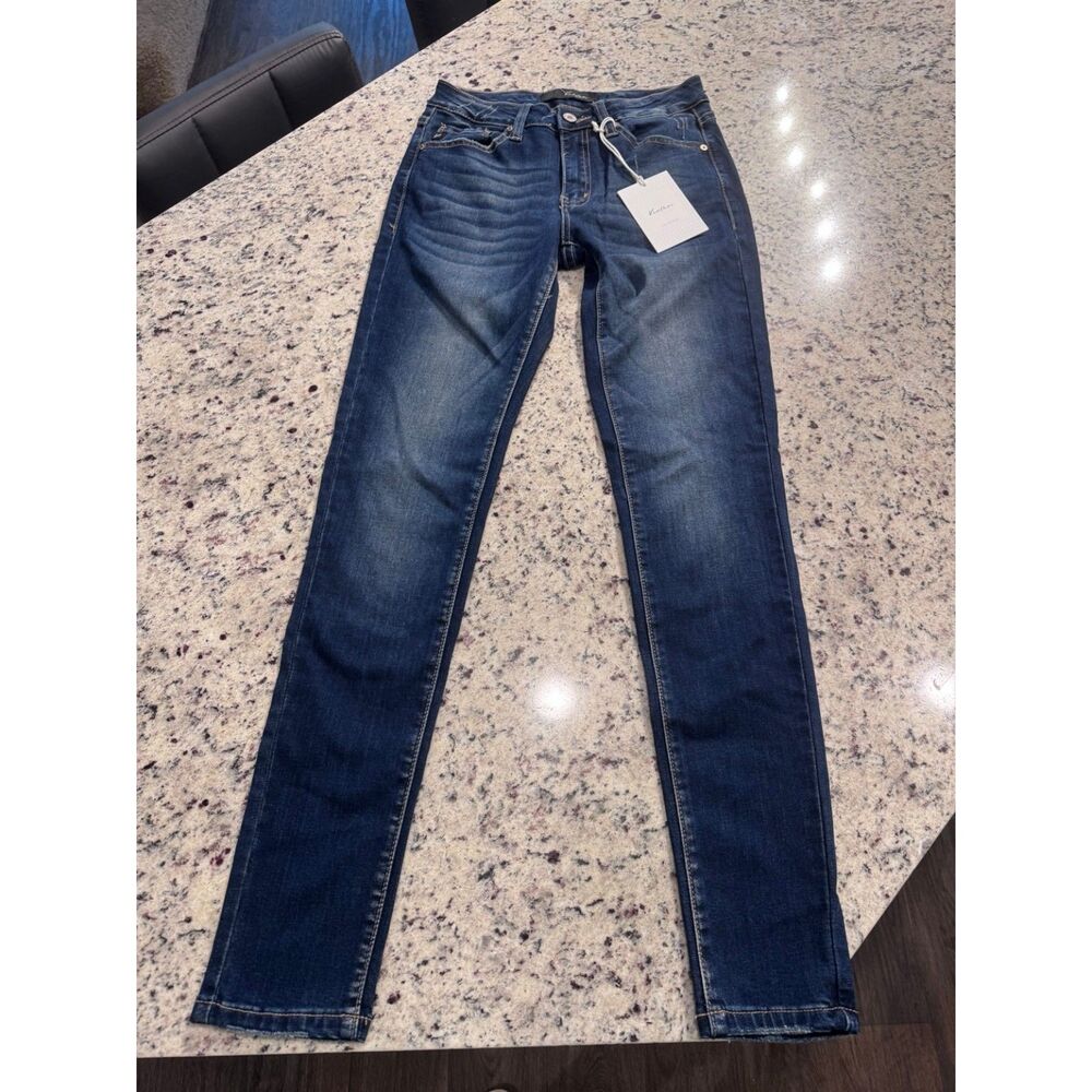 KanCan KC7095HRD Dark Wash Skinny Jeans Size 3/25 NWT